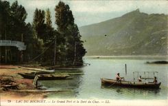 Lake of Le Bourget CPA the large port and the tooth of the cat