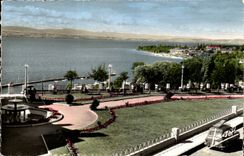 Thonon les Bains MODERN CARD the lake and the point of Feast