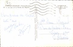 Thonon les Bains MODERN CARD the lake and the point of Feast