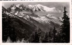 MODERN CARD Chain of the Mount Blanc seen of the collar of Montets