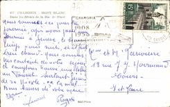 CPA Chamonix Mont Blanc Dans les seracs et mer de glace