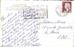 CPA Surroundings of Annecy In the second plan the revard and mountains of chartreuse