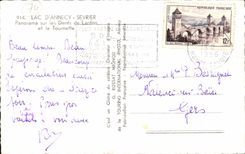 CPA Lake Annecy Sevrier Panorama on the teeth of Lanfon and the Spinner