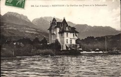 CPA Savoy Lake Annecy Menthon the house of the Flowers and the unloading dock