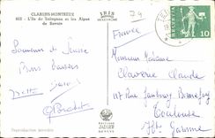 CPA Savoy Clarens Montreux the island of Salagnon and the Alps of Savoy