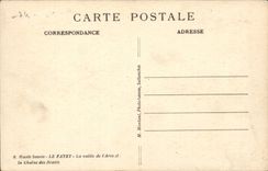 CPA FAyet the valley of Arve and the chain of Aravis