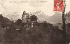 CPA the castle of Menthon and bottom of the Annecy Lake