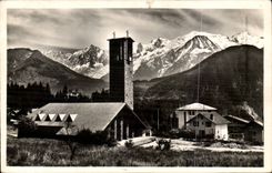 MODERN CARD Plate of ESA the church and the Mount Blanc