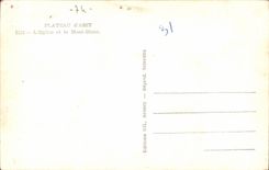 MODERN CARD Plate of ESA the church and the Mount Blanc