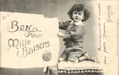 Gutes Kind der CPA Phantasie fur tausend Kusse