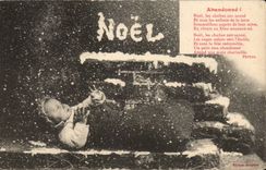 CPA Fantaisie Enfant Noel abandonne !