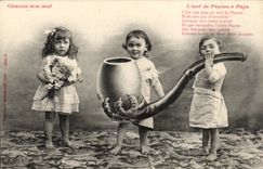 CPA Fantasy Each one its egg the Easter egg large father (children tobacco tobacco pipe)