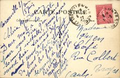 Sea bathings Rest CPA Bather (woman folklore costume)