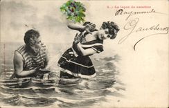 CPA the lesson of swimming (folklore)