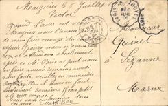 CPA Children in sand (ass donkey mule)