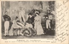 CPA the Eaglet Mrs Sarah Bernhardt Before dying the duke of Reichstadt is made read its baptismal certificate (theater)