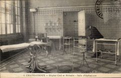 CPA Chateauroux Hopital militaire et militaire Salle d'operations (sante hospital)