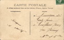 CPA the legend of Saint Saulge the new pump (firemen fireman firemen fire fire)