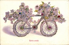 CPA Fantasy Happy New Year (bicycle bicycle)