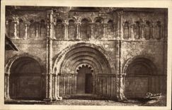 Aubeterre on Drone CPA Frontage of the church St Jacques