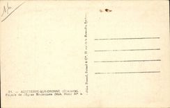 Aubeterre on Drone CPA Frontage of the church St Jacques