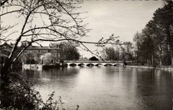 Magnac on Touvre MODERN CARD edges of Touvre and the bridge