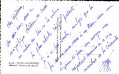 Cognac surroundings CPA Jarnac Castle of Cresse