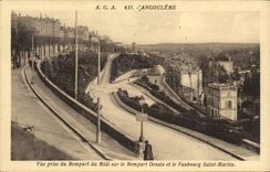 Angouleme CPA Vue prise du rempart du Midi sur le rempart Desaix et le faubourg Saint Martin