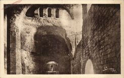 Aubeterre CPA Interieur of the church monolith dediee has St Jean