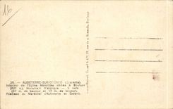 Aubeterre CPA Interieur of the church monolith dediee has St Jean