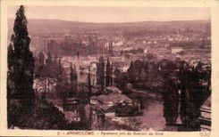 Angouleme CPA Panorama pris du rempart du Nord