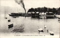 Switzerland - Schweiz - Ouchy - the Port unloading dock of the boat of Evian - Lausanne surroundings - CPA