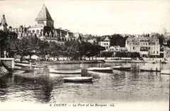 Switzerland - Schweiz - Ouchy - the Port D and boats - Lausanne surroundings - CPA
