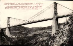Fontpedrouse - Gisclar Bridge - Line of electric Railroad of Vilefranche has Bour Madam - CPA