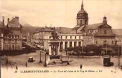 Clermont Ferrand - the Place of Jaude and Puy de Dome - CPA