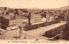 Clermont Ferrand - the Place of Jaude - Panoramic View - CPA