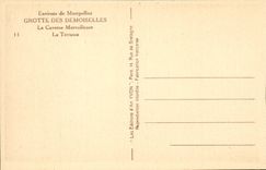 Montpellier - Environs - Grotte des Demoiselles - La Caverne Merveilleuse - La Terrasse - CPA 
