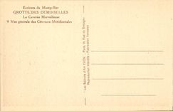 Montpellier - Environs - Grotte des Demoiselles - La Caverne Merveilleuse - Vue generale - CPA 