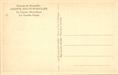 Montpellier - Environs - Grotte des Demoiselles - La Caverne Merveilleuse - Les Grandes Orgues - Orgue - CPA 