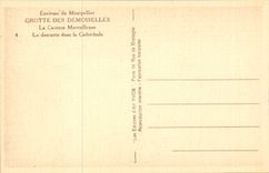 Montpellier - Environs - Grotte des Demoiselles - La Caverne Merveilleuse - La descente dans le Cathedrale - CPA 