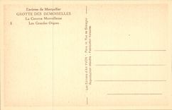 Montpellier - Environs - Grotte des Demoiselles - La Caverne Merveilleuse - Les Grandes Orgues - CPA 