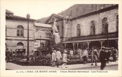 The Mount Gilds - Place Michel Bertrand - the Thermal baths - CPA