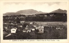 Cambo les Bains - View - high and low of Combo Old man - CPA