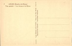 Arles - View - the Arena and the Rhone - CPA