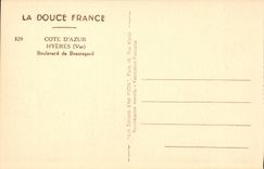 Hyeres - Prachtstrasse von Beauregarde CPA