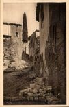 Hyeres - alte Frau Strasse und alte Hauser CPA