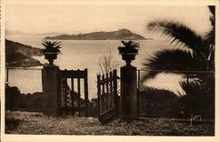 Hyeres - Anblick der Halbinsel von Gien CPA