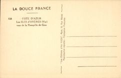 Hyeres - Anblick der Halbinsel von Gien CPA