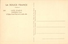 Hyeres - die Saint Paul-Kirche und die alte Stadt CPA