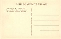Angouleme CPA Versant Sud Ouest Quartier Saint Ausone Au second plan pavillon du moyen Age